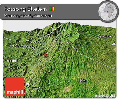 Satellite 3D Map of Fossong Ellelem