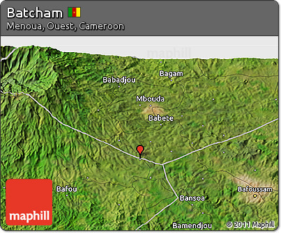 Satellite 3D Map of Batcham