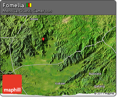 Satellite 3D Map of Fomella