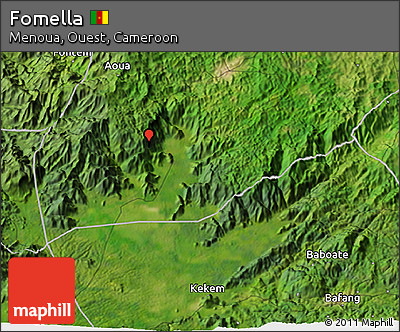 Satellite 3D Map of Fomella