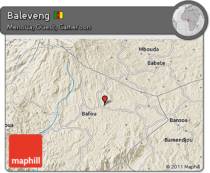 Shaded Relief 3D Map of Baleveng