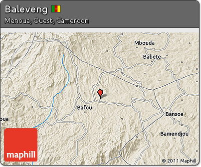 Shaded Relief 3D Map of Baleveng