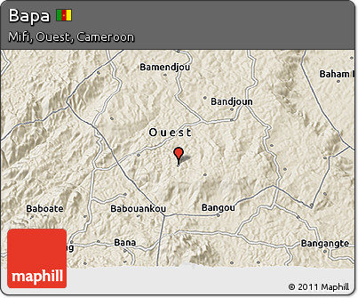 Shaded Relief 3D Map of Bapa