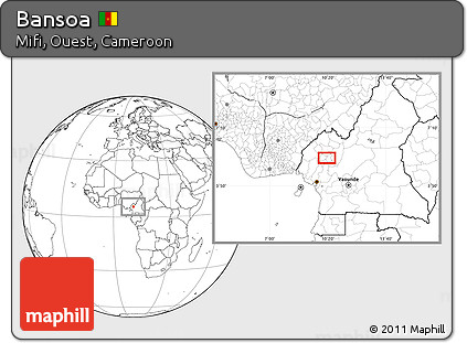 Blank Location Map of Bansoa