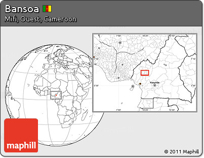 Blank Location Map of Bansoa
