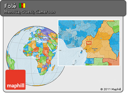 Political Location Map of Folé