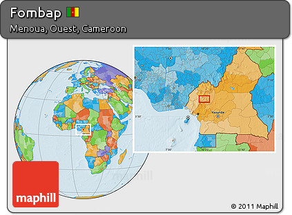Political Location Map of Fombap