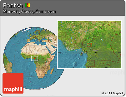 Satellite Location Map of Fontsa