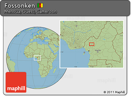 Savanna Style Location Map of Fossonken
