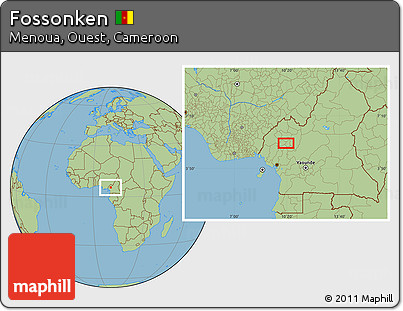 Savanna Style Location Map of Fossonken