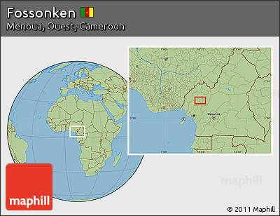 Savanna Style Location Map of Fossonken