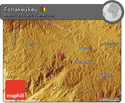 Physical Map of Fonakeukeu
