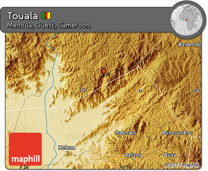 Physical Map of Touala