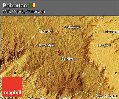 Physical Map of Bahouan