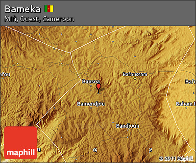 Physical Map of Bameka