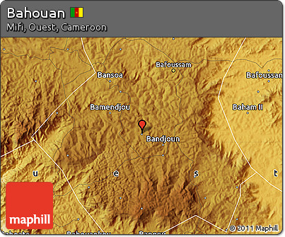 Physical Map of Bahouan