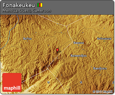 Physical Map of Fonakeukeu