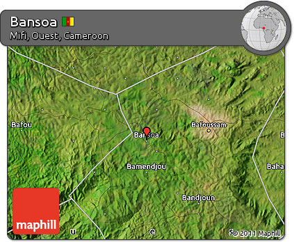 Satellite Map of Bansoa