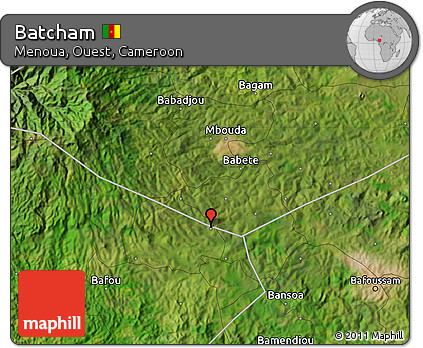 Satellite Map of Batcham