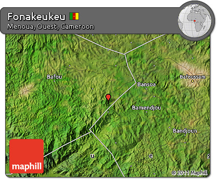 Satellite Map of Fonakeukeu