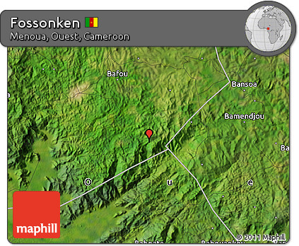 Satellite Map of Fossonken