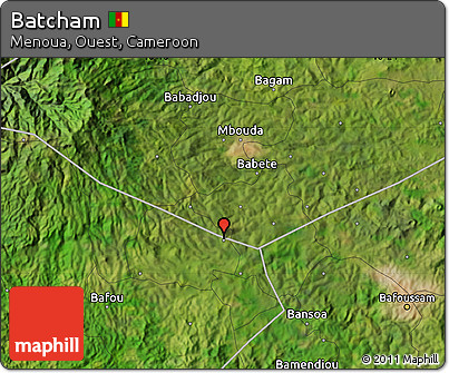 Satellite Map of Batcham