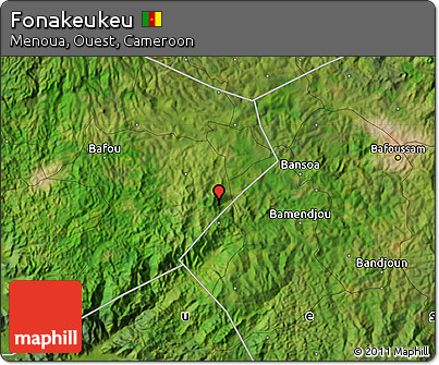 Satellite Map of Fonakeukeu
