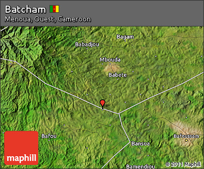 Satellite Map of Batcham