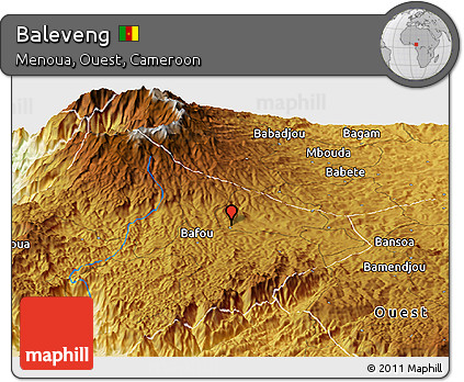 Physical Panoramic Map of Baleveng