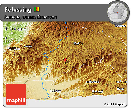 Physical Panoramic Map of Folessing