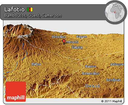 Physical Panoramic Map of Lafotio