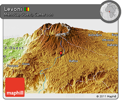 Physical Panoramic Map of Levoni