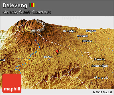 Physical Panoramic Map of Baleveng