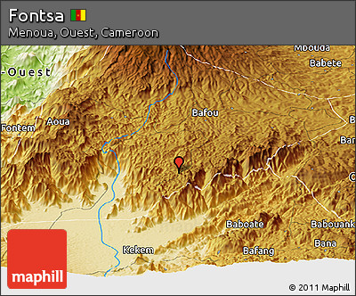 Physical Panoramic Map of Fontsa