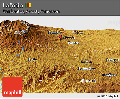 Physical Panoramic Map of Lafotio