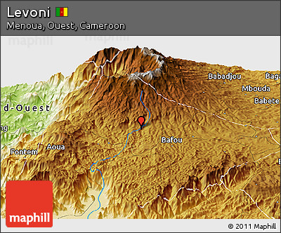 Physical Panoramic Map of Levoni