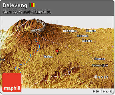 Physical Panoramic Map of Baleveng
