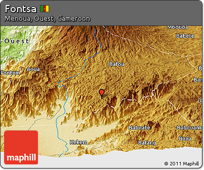Physical Panoramic Map of Fontsa