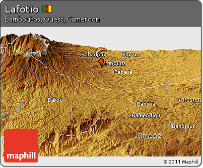 Physical Panoramic Map of Lafotio