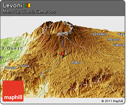 Physical Panoramic Map of Levoni