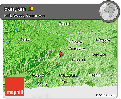 Political Panoramic Map of Bangam