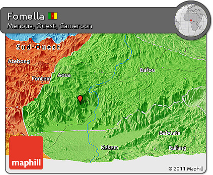 Political Panoramic Map of Fomella