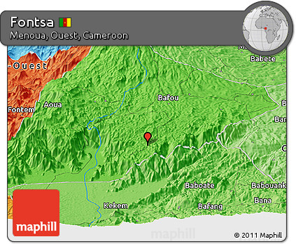 Political Panoramic Map of Fontsa