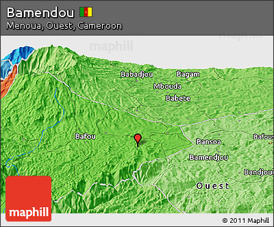 Political Panoramic Map of Bamendou