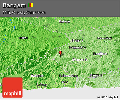 Political Panoramic Map of Bangam