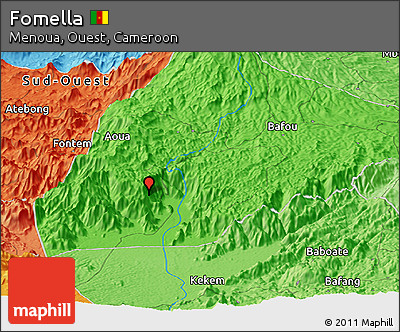 Political Panoramic Map of Fomella