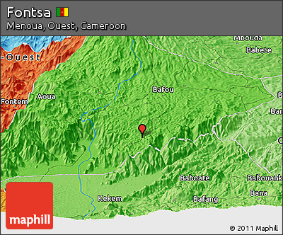 Political Panoramic Map of Fontsa