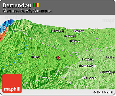 Political Panoramic Map of Bamendou