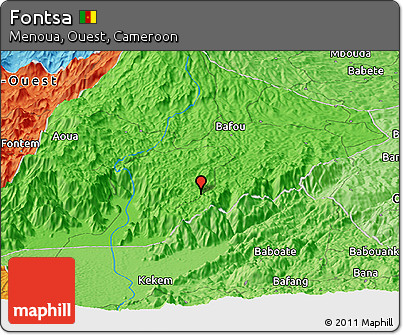 Political Panoramic Map of Fontsa