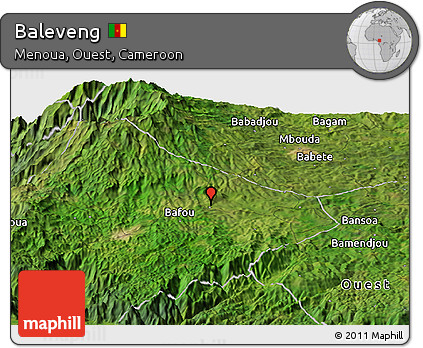 Satellite Panoramic Map of Baleveng